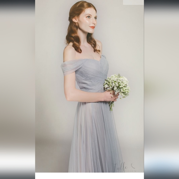 Tully and Chantilly Amethyst Bridesmaids dress - Picture 2 of 12